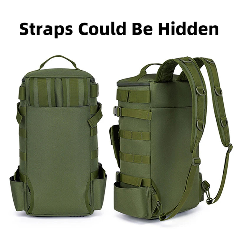 Tactical Fishing Backpack – Multifunctional Tackle Bag with Rod Holders & Outdoor Storage for Camping, Hiking & Fishing