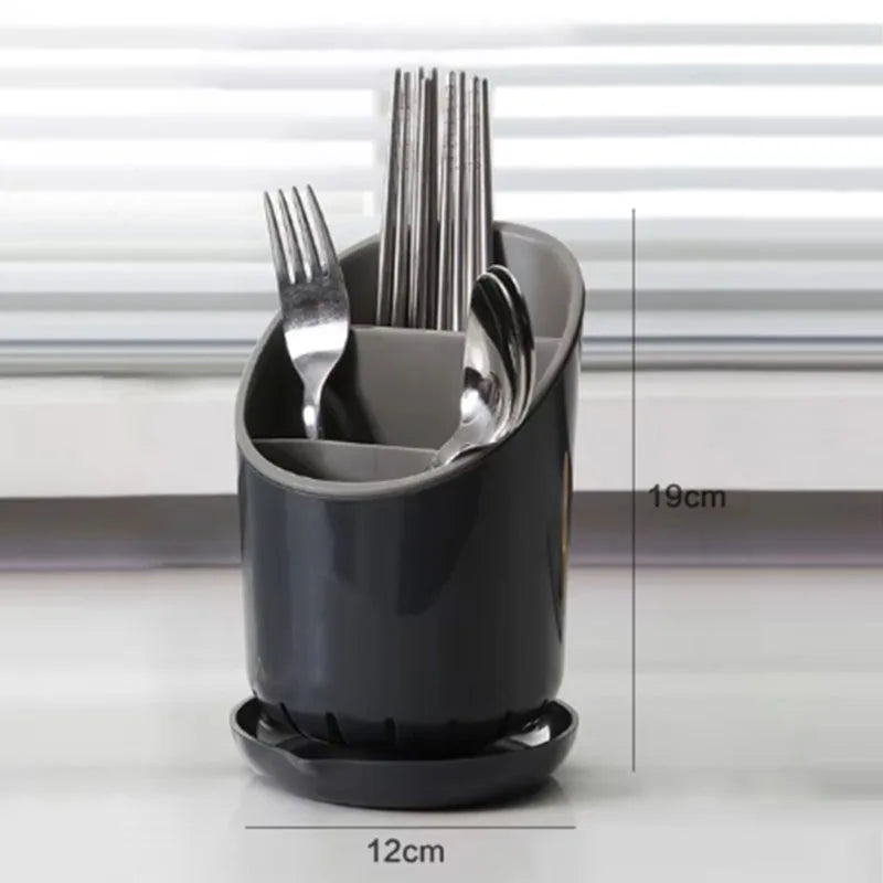 Cutlery Storage Holder – Plastic Drainer & Tableware Drying Rack