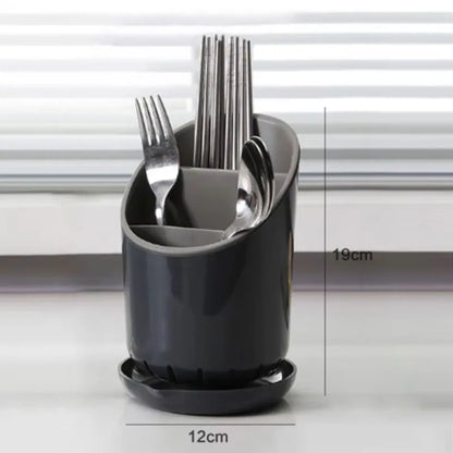 Cutlery Storage Holder – Plastic Drainer & Tableware Drying Rack