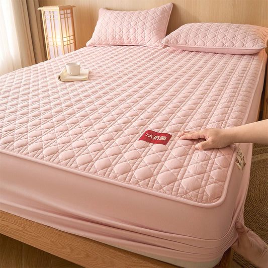 Class A Waterproof Antibacterial Mattress Cover | Mite-Resistant Padded Bed Sheet | Four-Season Universal Bed Cover