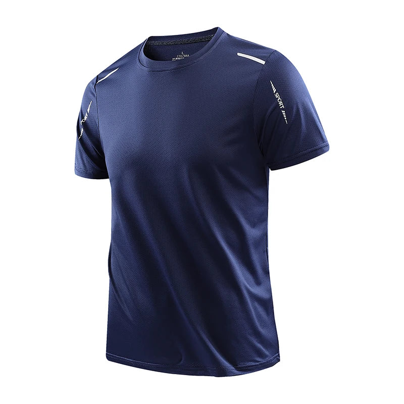 CHRLCK Men’s Quick-Dry Running T-Shirt – Breathable Outdoor Sports Short Sleeve Tee for Summer
