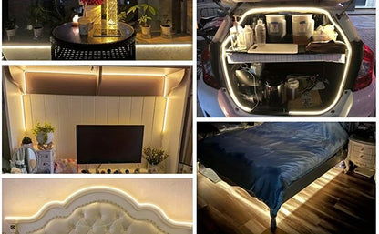 USB LED Neon Strip Light – 5V Dimmable Touch Sensor Flexible Waterproof Silicone Light for Home & Outdoor Decor