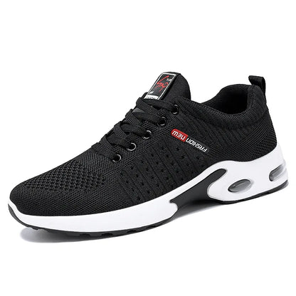Men’s 2025 Trend Breathable Lace-Up Running Shoes – Lightweight Casual Sports Shoes