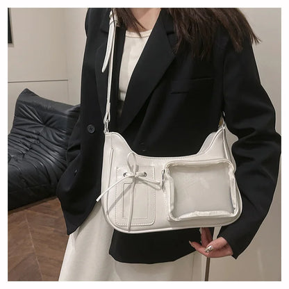 Women’s Korean Transparent Ita Shoulder Bag – Japanese Preppy Designer School Crossbody Purse