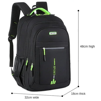 Men’s Oxford Business Backpack – Waterproof Laptop Bag, Leisure Travel & High School Student Bag