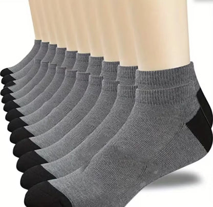 10 Pairs Breathable Cotton Sports Socks for Men – Bamboo Fiber Deodorant Business & Casual Socks