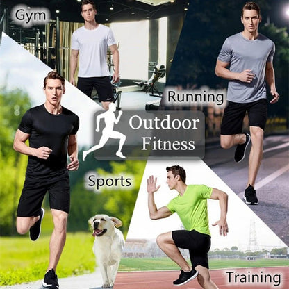 Men's Quick Dry Short Sleeve Gym T-Shirt | Moisture-Wicking Training Top
