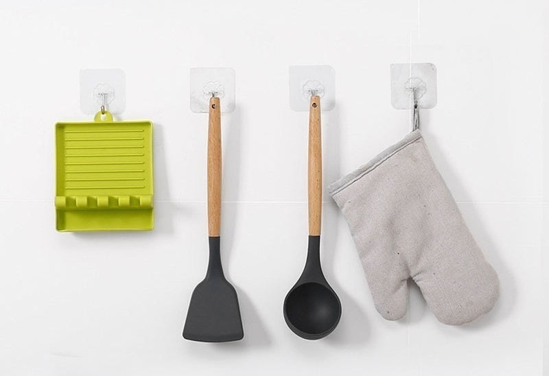 Kitchen Spoon Holder & Spatula Rack Organizer | Non-Slip Chopsticks Holder for Neat & Tidy Cooking Space