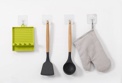 Kitchen Spoon Holder & Spatula Rack Organizer | Non-Slip Chopsticks Holder for Neat & Tidy Cooking Space
