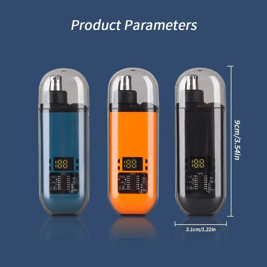 Electric Ear & Nose Hair Trimmer – Portable Painless Groomer for Men