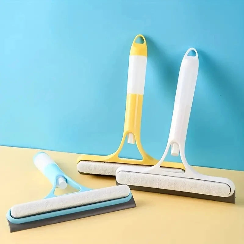 3-in-1 Multi-Function Glass Cleaning Tool with Water Spray | Household Window & Mirror Scraper