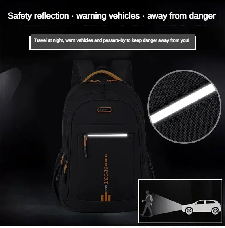 Men’s Oxford Business Backpack – Waterproof Laptop Bag, Leisure Travel & High School Student Bag