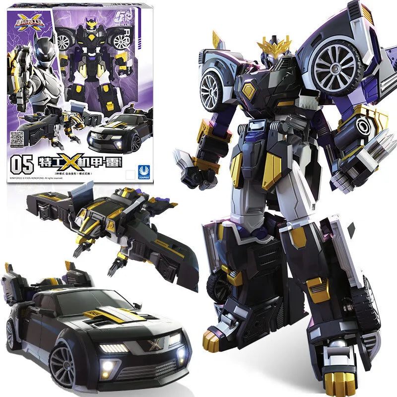 Mini Force Super Dinosaur Power Robot Toy – Transformation Action Figure Car & Airplane Deformation Toy