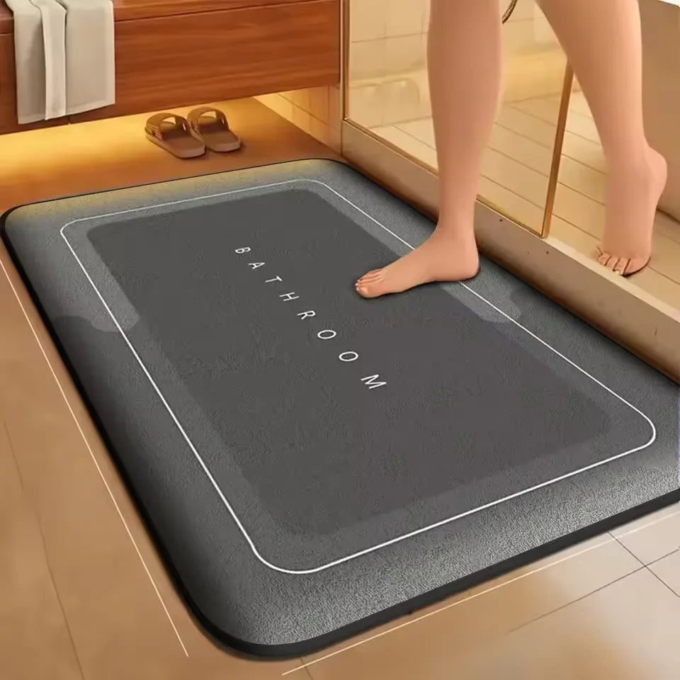 Super Absorbent Floor Mat – Quick Dry Bath Mat for Bathroom & Entryway