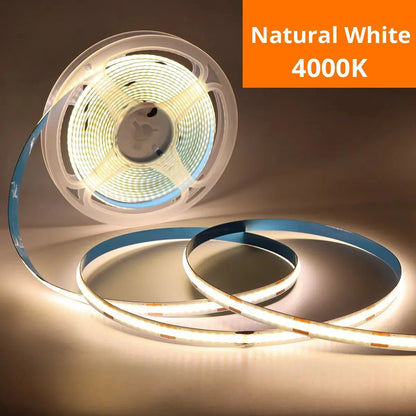 LED COB Light Strip with Touch Dimmer – USB Flexible Indoor Lighting for Room & Decor