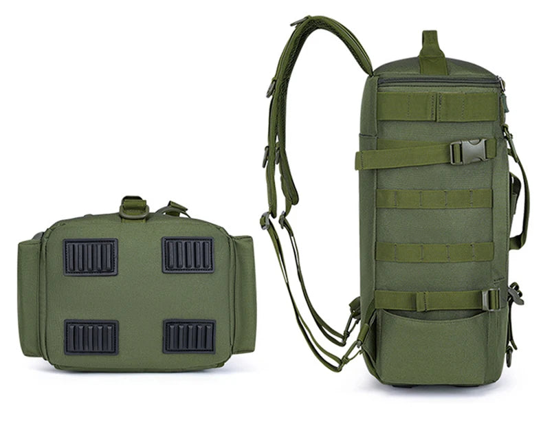 Tactical Fishing Backpack – Multifunctional Tackle Bag with Rod Holders & Outdoor Storage for Camping, Hiking & Fishing