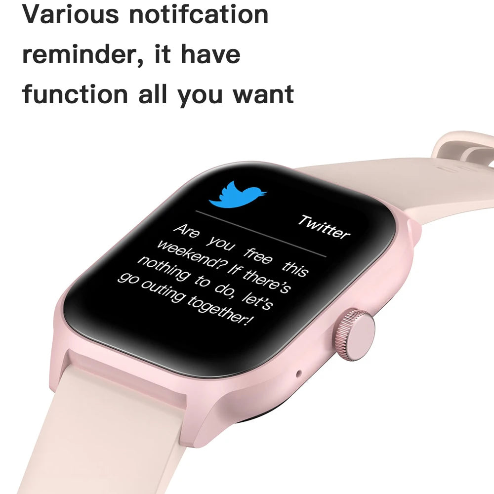 Smart Watch 2025 – Bluetooth Calling, Fitness Tracker & Music Control for Android & iOS