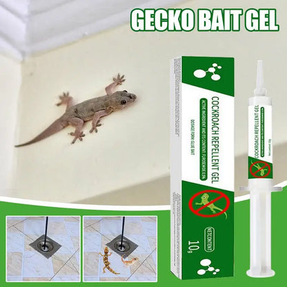 Gecko Repeller Outdoor Reptile Prevention Gel | Natural Lizard Repellent Fast-Acting Gecko Bait for Home, Lawn & Porch