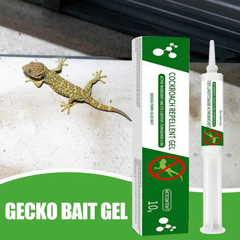 Gecko Repeller Outdoor Reptile Prevention Gel | Natural Lizard Repellent Fast-Acting Gecko Bait for Home, Lawn & Porch
