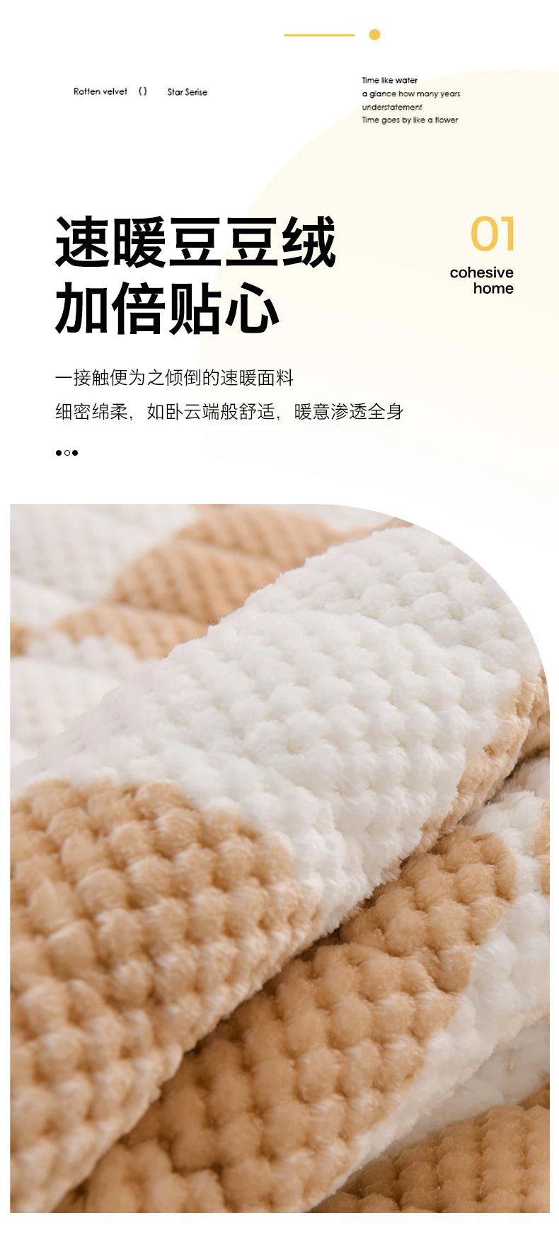 Winter Fleece Mattress Protective Cover | Thickened Milk Fleece Fitted Sheet | Padded Plaid 3-Piece Set