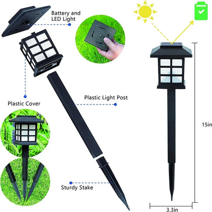 Solar LED Pathway Lights – Waterproof Outdoor Garden, Yard & Driveway Landscape Lamps