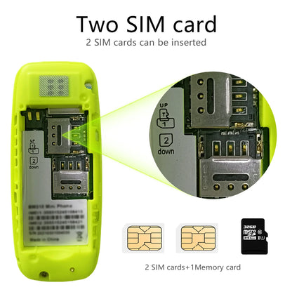 SERVO BM310 Mini Mobile Phone – Dual SIM Standby, Call Recording, Bluetooth Dial, Blacklist, MP3 Player, 2G GSM Small Cellphone