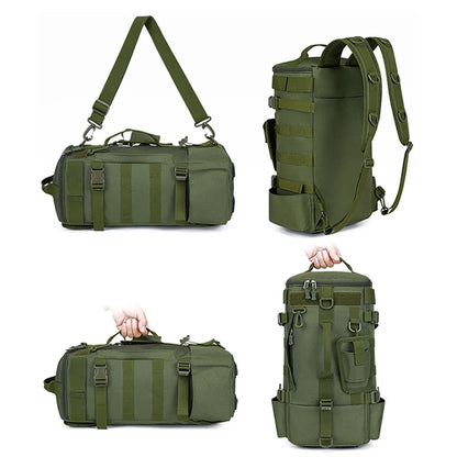 Tactical Fishing Backpack – Multifunctional Tackle Bag with Rod Holders & Outdoor Storage for Camping, Hiking & Fishing