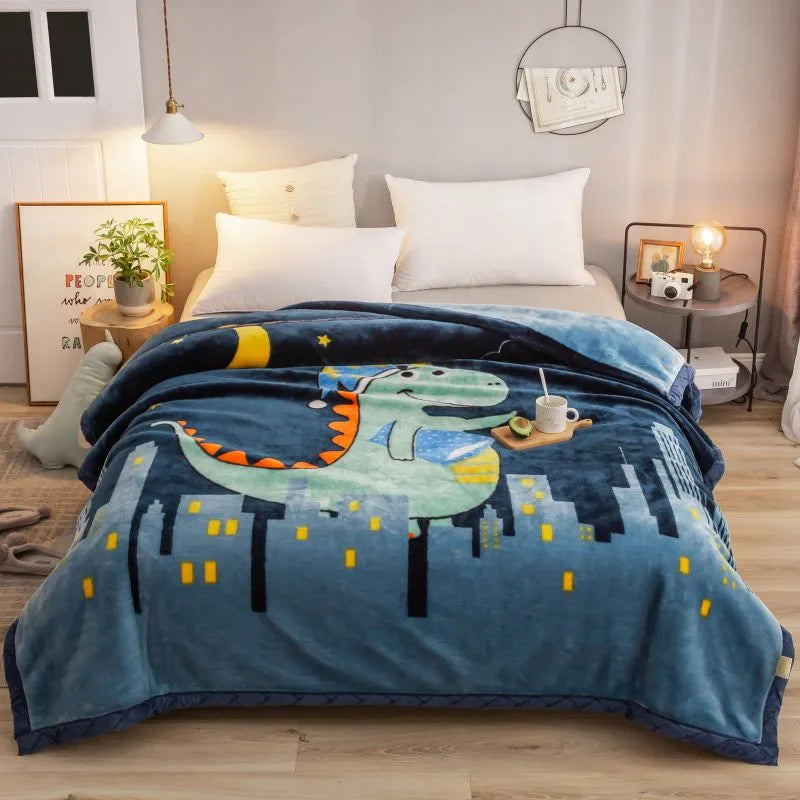 Ultra Soft Rose Throw Blanket – Cozy Heavy Microfiber Fleece for Bed, Sofa & Dormitory