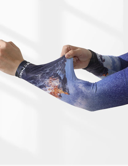 Anti-Sunburn Arm Sleeves – Summer UV Protection Breathable Cooling Sleeves for Men, Driving, Cycling & Sports