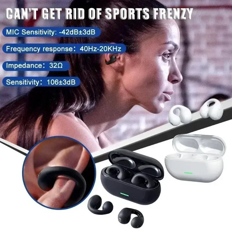 Wireless Bluetooth 5.3 Headphones – Sports Earphones HiFi Waterproof TWS Headset