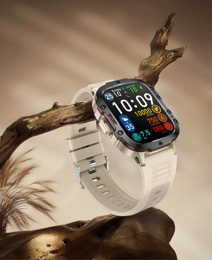 LIGE Outdoor Smart Watch Men – 2.01" Screen, Waterproof, Bluetooth Call & AI Voice for Android & iOS