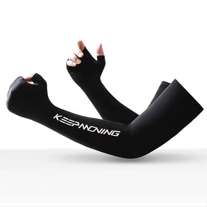 Summer Ice Silk Arm Sleeves – UV Protection Cooling Sports Sleeves for Men & Women | Cycling, Running & Outdoor Fitness