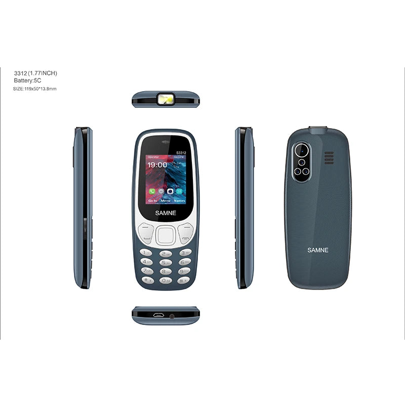 3310 Wireless FM Mobile – 1.77" LCD Display, 3-in-1 Speakers, MP3/MP4 Playback