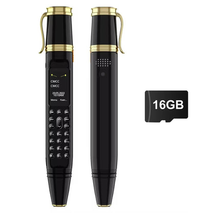 Pen Phone Portable Fan 3-in-1 Mobile – Dual SIM, Bluetooth, Call Recorder, Magic Voice Pen Style Telephone