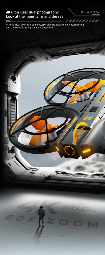 Xiaomi A21 Pro Mini Drone – 4K/8K HD Camera Quadcopter with Screen, Brushless Motor & Obstacle Avoidance