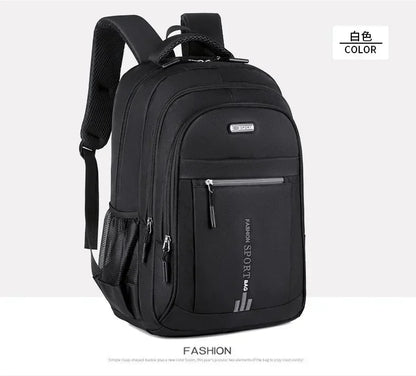 Men’s Oxford Business Backpack – Waterproof Laptop Bag, Leisure Travel & High School Student Bag