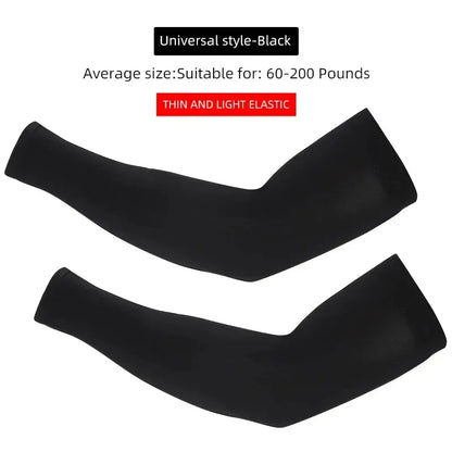 Ice Silk Sports Arm Sleeves – UV Protection Cooling Sleeves for Cycling, Running, Gym & Outdoor Travel