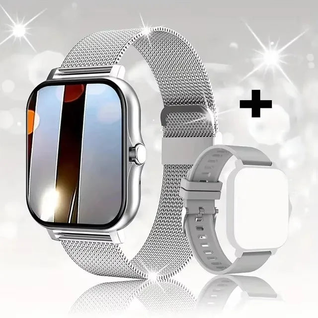 Waterproof Smart Watch – Bluetooth Call, Message Alerts & Fitness Tracker for Android & iPhone