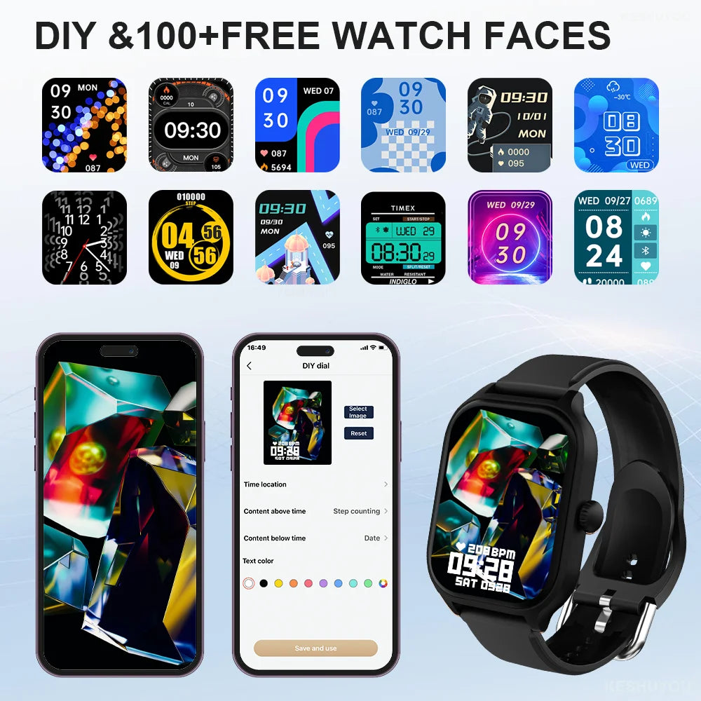 H9 Pro MAX Smart Watch – 2.01" HD Display, Bluetooth Calling & Fitness Tracker for Men & Women