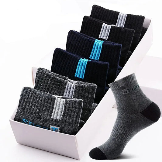 Men’s Socks – Sweat-Absorbing, Deodorant, Winter Business & Sports Stockings