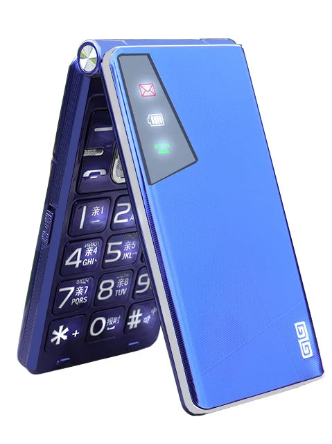 Flip Mobile Phone – Unlocked Clamshell Cellphone with MP3, Wireless FM, Torch & 4050mAh Long Battery
