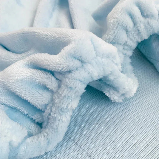 Premium flannel + coral fleece fabric for ultra-soft comfort.