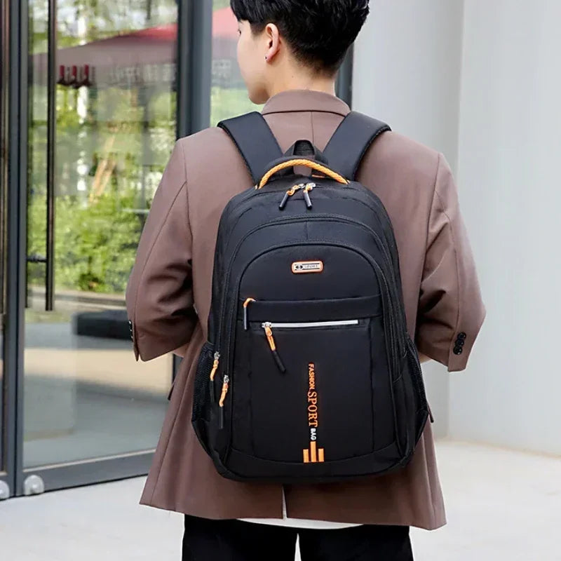 Men’s Oxford Business Backpack – Waterproof Laptop Bag, Leisure Travel & High School Student Bag