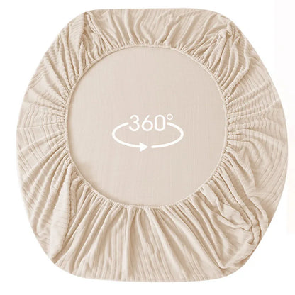 Luxury Carved Milk Velvet Fitted Sheet – Ultra Soft Thickened Mattress Protector for Winter