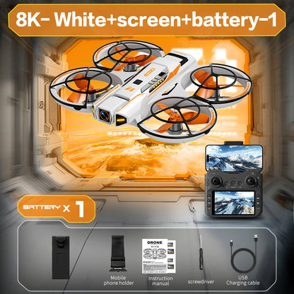 Xiaomi A21 Pro Mini Drone – 4K/8K HD Camera Quadcopter with Screen, Brushless Motor & Obstacle Avoidance