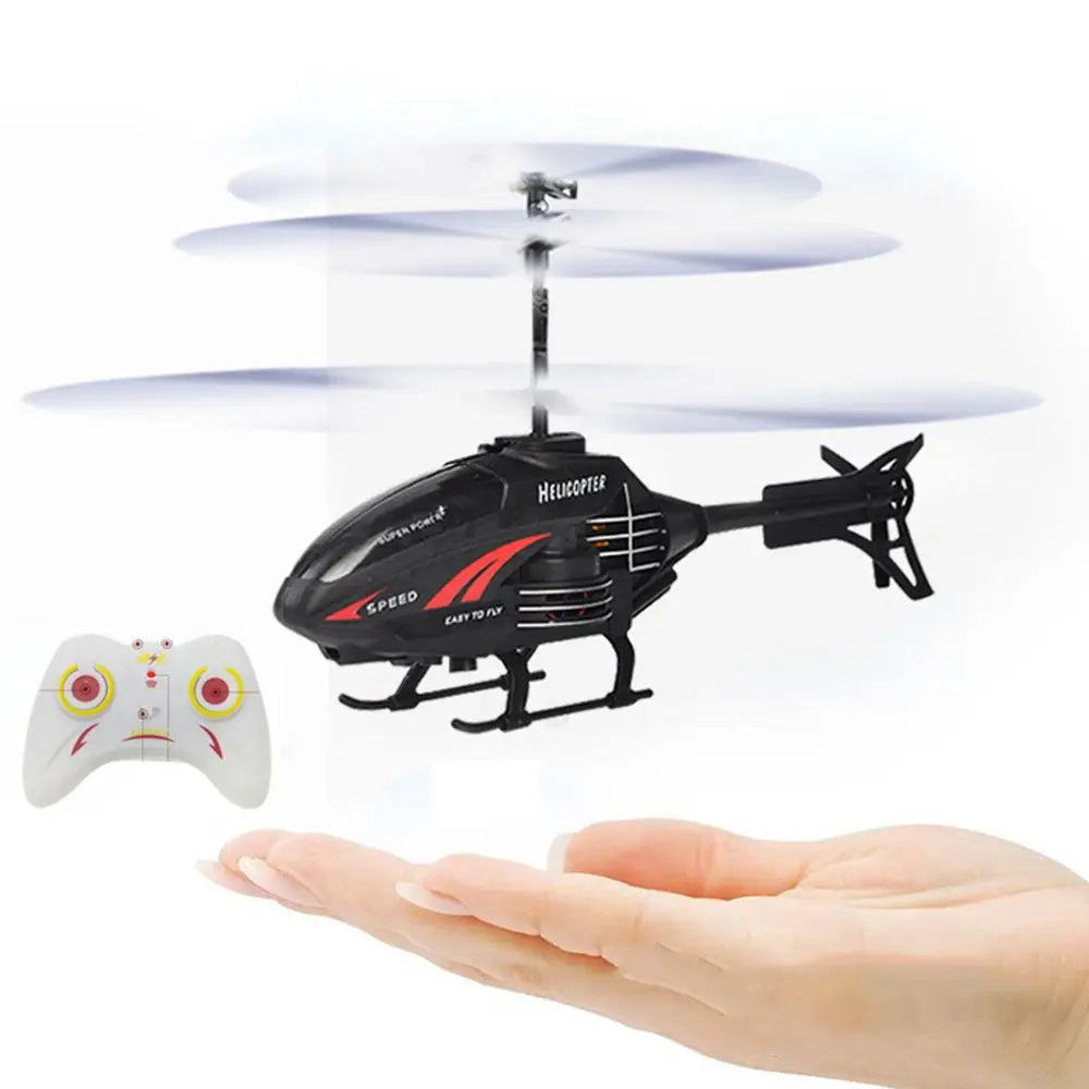 Mini Remote Control Flying Helicopter Toy – Rechargeable Infrared Sensor Drone Plane with USB Charging