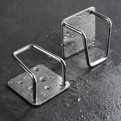 Stainless Steel Sink Sponge Rack – Wall-Mounted Draining Holder for Kitchen