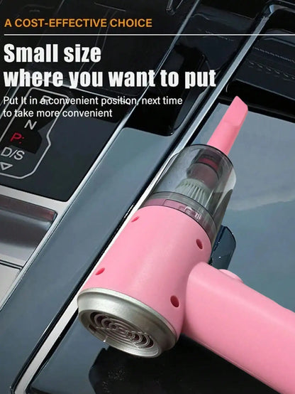 3-in-1 Vacuum Cleaner – USB Rechargeable Suction & Blowing Mini Vacuum for Car & Home
