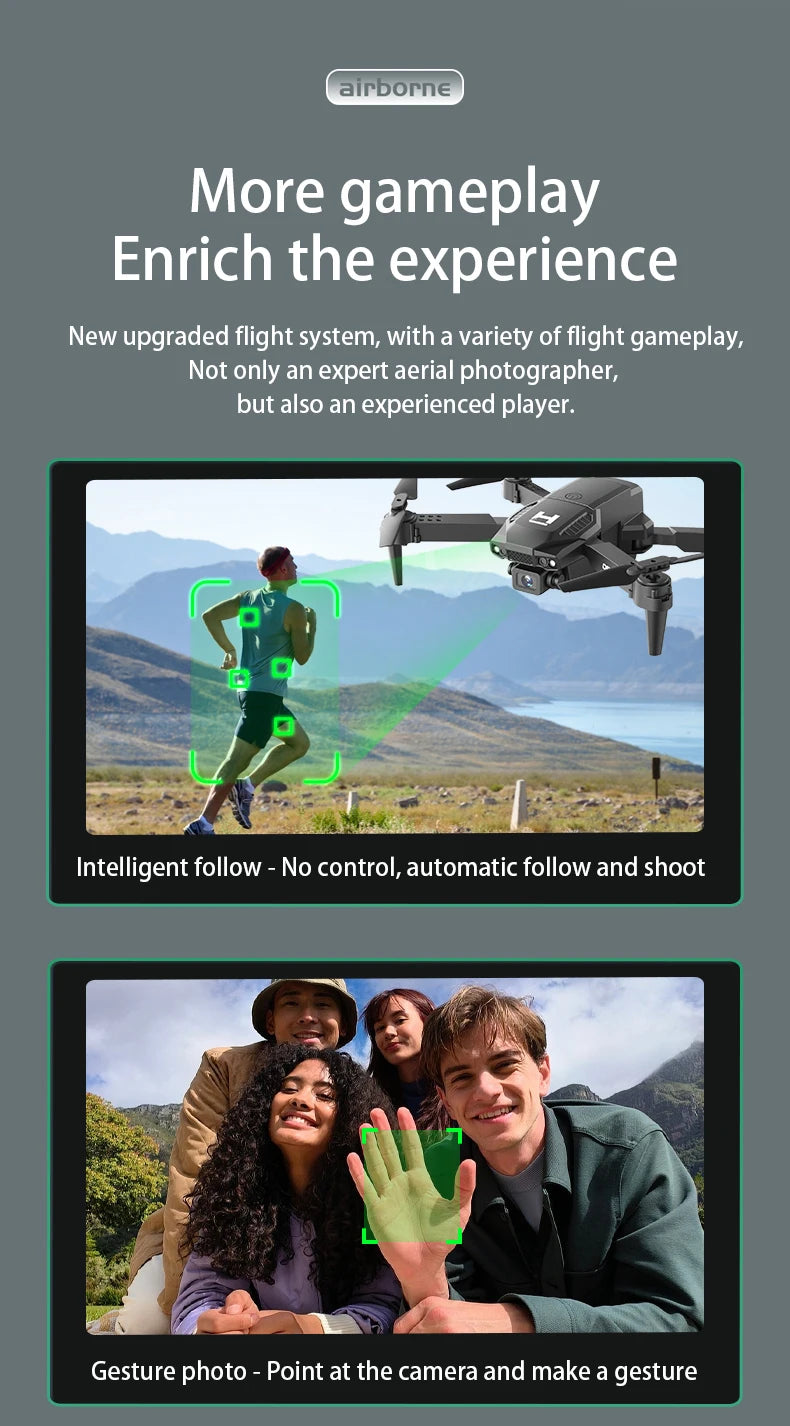 H4 Remote Control Drone 4K HD Dual Camera – WiFi FPV Foldable Quadcopter with One-Key Return | Kids Gift Toy