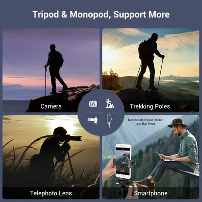 SmallRig T-10 Aluminum Tripod 3983 | Compact Lightweight Foldable Tripod for Camera & Smartphone | 15KG Load Capacity